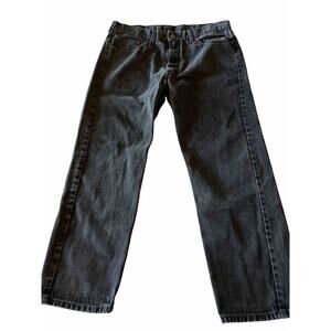 Levi’s 505 Jeans Mens 36x28 Fit Dark Wash Gray Denim Cotton Outdoor Y2K